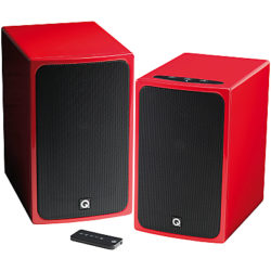 Q Acoustics BT3 Bluetooth Stereo Speakers Red Gloss